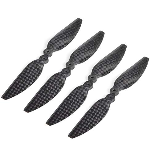 Drfeify RC-Drohnenpropeller, Carbonfaser-Drohnenpropellerblätter Zubehör Kompatibel mit Mini Black(2 Paar), Zubehör Sound Console für Modellflugzeuge von Drfeify