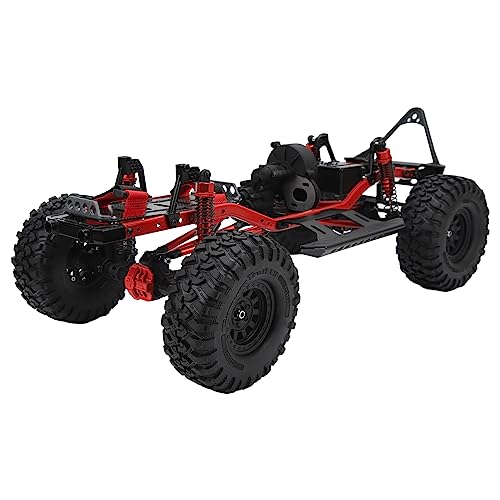 Drfeify RC-Rahmenchassis, Metallchassis mit Stoßdämpfer, Getriebe, Vorder- und Hinterachse, für AXIAL SCX10 90046 1/10 Crawler Car von Drfeify