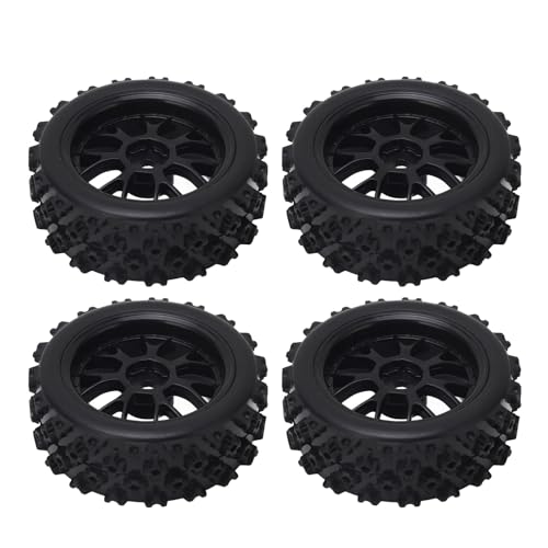 Drfeify RC-Truck-Reifen, Sternmuster, Schwarze Nabe, 14-Loch, Off-Road-Räder, Einfache Installation für Axial, HSP, Redcat, HPI, 1/10 RC-Cars Drfeify RC-Truck-Reifen, Sternmuster, Schwarze Nabe, 14-Loch, Off-Road-Räder, Einfache Installation für Axial, HSP, Redcat, HPI, 1/10 RC-Cars von Drfeify