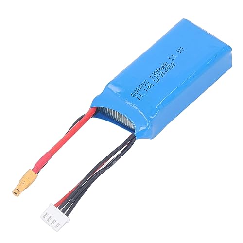 Drfeify XK X450 Akku Lithium 11,1 V 1300 MAh Leichter RC Glider Lipo Akku mit Überladeschutz für RC Glider von Drfeify