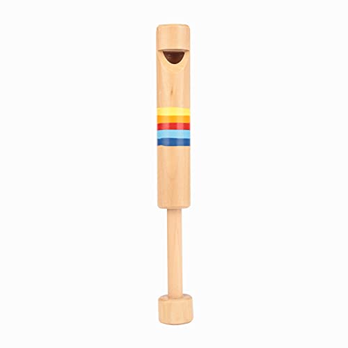 Kinder Holzpfeife, Holzflöte Drücken und Ziehen Piccolo-Musikinstrument Keyboard Instrument für Kinder Play a Musical Instrument von Drfeify