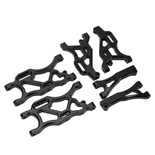 RC-Auto-Aufhängung Arm-Set, Hochfeste Aluminium Legierung Vordere Hintere Aufhängung Arme mit Kugelkopf für 1/7 1/8 RC-Auto (Black) von Drfeify