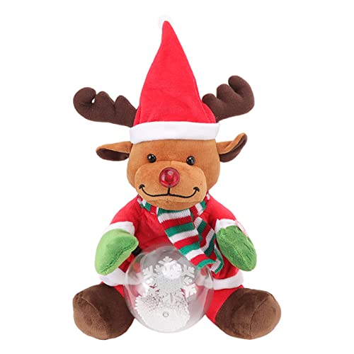 DriKou 3 Canciones Cantando Juguetes navideños Peluche eléctrico jugable Cantando Bailando Juguetes navideños Brillantes Con Globos de Nieve Festivales de cumpleaños s para niños (Type 3) von DriKou