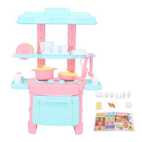 DriKou 48 PCS Kitchen Toys Set Integrated Realistic Interesting Immersive Smooth Edges Interactive Play Kitchen Set for Pretend Play von DriKou