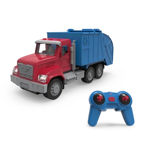 Driven by Battat – Ferngesteuerter LKW Müllauto – Mini RC Auto Micro LKWs – Spielzeug mit Lichtern & Geräuschen – Realistische bewegliche Teile – Kinder ab 3 Jahren – Micro RC Recycling LKW von Driven by Battat