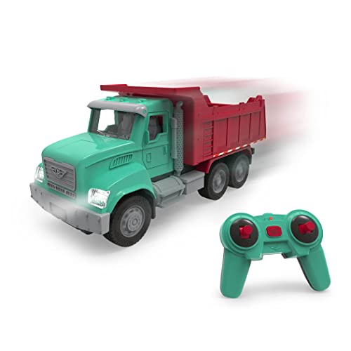 Driven – Ferngesteuerter LKW Kipplaster – Mini RC Auto Micro LKWs – Spielzeug mit Lichtern & Geräuschen – Realistische bewegliche Teile – Kinder ab 3 Jahren – RC Muldenkipper von Driven by Battat