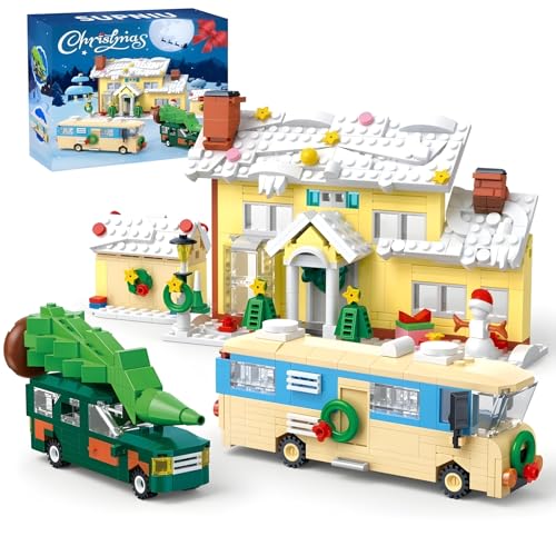 DrmBeyd 4 in 1 Schneehaus Pickup Garage Wohnmobil Bausteine Set, 650+ Teile Weihnachten Bausteine Spielzeug, Weihnachten Baustein Szene Deko, Weihnachts Geschenk für Erwachsene und Kinder DrmBeyd 4 in 1 Schneehaus Pickup Garage Wohnmobil Bausteine Set, 650+ Teile Weihnachten Bausteine Spielzeug, Weihnachten Baustein Szene Deko, Weihnachts Geschenk für Erwachsene und Kinder von DrmBeyd