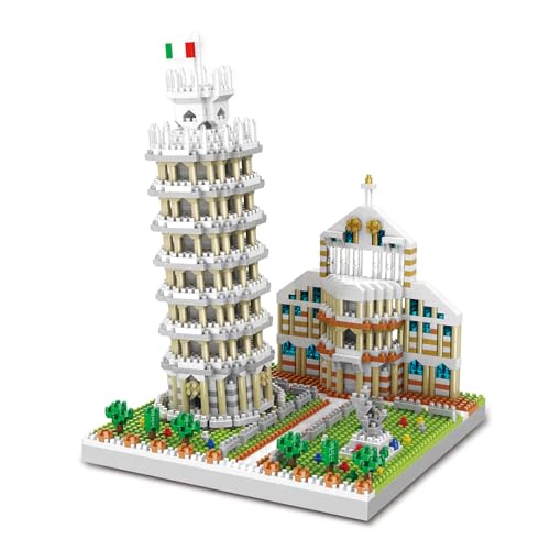 DrmBeyd Architektur Schiefen Turm von Pisa Bausteine, Mini Architektur Bausteine für Erwachsene, 1498 Teile Mini Micro Berühmtes Wahrzeichen Bausatz, Geschenk für Erwachsene und Jugendliche DrmBeyd Architektur Schiefen Turm von Pisa Bausteine, Mini Architektur Bausteine für Erwachsene, 1498 Teile Mini Micro Berühmtes Wahrzeichen Bausatz, Geschenk für Erwachsene und Jugendliche von DrmBeyd