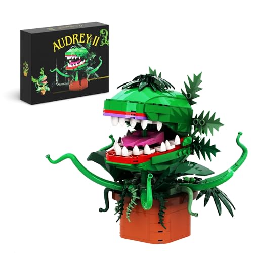 DrmBeyd Audrey II Piranha Pflanze Bausteine Set, Horrorladen Piranha Plant Klemmbausteine Spielzeug, Geschenk für Erwachsene und Fernsehfans, Kompatibel mit Mainstream Marken (471 Teile) von DrmBeyd