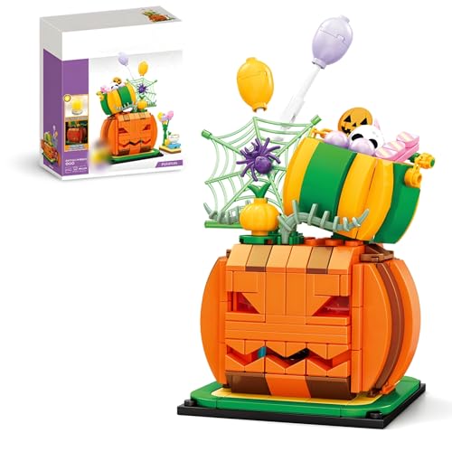 DrmBeyd Halloween Kürbishaus Bausteine Set, 335+ Teile Halloween Klemmbausteine Kürbishaus Partygeschenk, Halloweens und Weihnachts Bausteine Deko, Geschenk für Erwachsene und Kinder DrmBeyd Halloween Kürbishaus Bausteine Set, 335+ Teile Halloween Klemmbausteine Kürbishaus Partygeschenk, Halloweens und Weihnachts Bausteine Deko, Geschenk für Erwachsene und Kinder von DrmBeyd