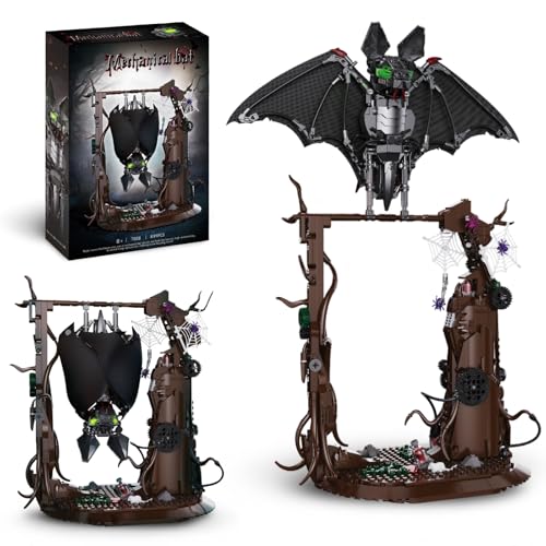 DrmBeyd Mechanische Fledermaus Baustein Set mit Ausstellungs Ständer, STEM Gothic Tier Bausteine, 839 Teile Zwei Formen Fledermaus Modell Kits, Geschenk für Erwachsene und Kinder DrmBeyd Mechanische Fledermaus Baustein Set mit Ausstellungs Ständer, STEM Gothic Tier Bausteine, 839 Teile Zwei Formen Fledermaus Modell Kits, Geschenk für Erwachsene und Kinder von DrmBeyd
