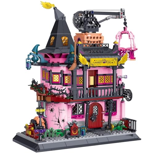 DrmBeyd Mini Magisches Architektur Bausteine Set, Halloween Spukhaus Bausteine Schloss Mini Baustein, Architektur Klemmbausteine Heimbüro Dekor, Geschenk für Erwachsene und Kinder, 1022 Teile DrmBeyd Mini Magisches Architektur Bausteine Set, Halloween Spukhaus Bausteine Schloss Mini Baustein, Architektur Klemmbausteine Heimbüro Dekor, Geschenk für Erwachsene und Kinder, 1022 Teile von DrmBeyd
