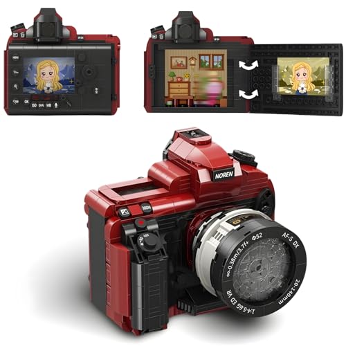 DrmBeyd Retro Kamera Bausteine für Erwachsene, 588 Teile Vintage Digital Kamera Bausteine, Kreatives Camera Baustein Spielzeug Modell, Retro Geschenk für Fotografie Fans und Jungen Mädchen DrmBeyd Retro Kamera Bausteine für Erwachsene, 588 Teile Vintage Digital Kamera Bausteine, Kreatives Camera Baustein Spielzeug Modell, Retro Geschenk für Fotografie Fans und Jungen Mädchen von DrmBeyd