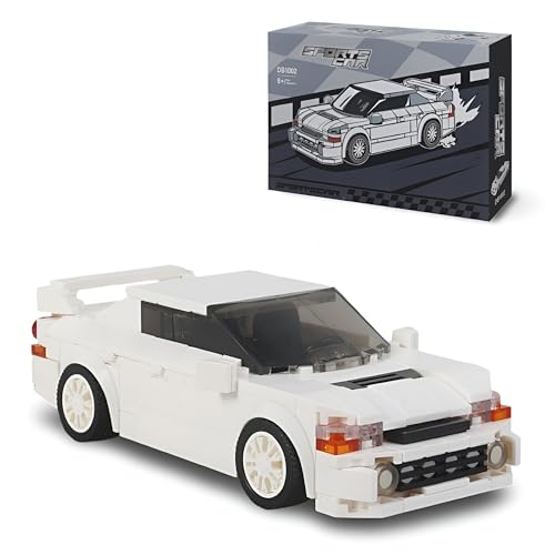 DrmBeyd Technik JDM Japanischer Rennwagen Bausteine Set, Lancer Evolution Rennwagen Bausteine Bausatz Spielzeug, Geschenk für Autoliebhaber, Kompatibel mit L***(313 Teile) von DrmBeyd