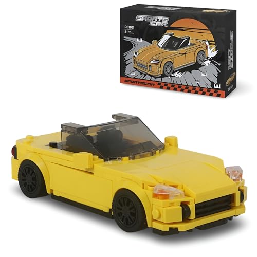 DrmBeyd Technik JDM Japanischer Rennwagen Bausteine Set, S2000 Rennwagen Bausteine Bausatz Spielzeug, Geschenk für Autoliebhaber, Kompatibel mit L***(307 Teile) von DrmBeyd