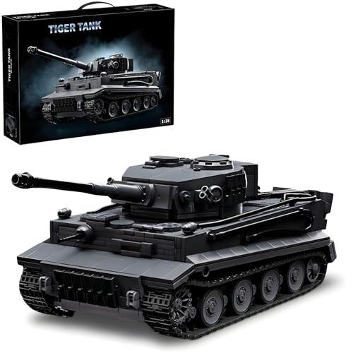 DrmBeyd Technik Militär Panzer Klemmbausteine Set, 1:28 Tiger Panzer Bausteine Modell Spielzeug, Schwerer Tiger Kampfpanzer Bausteine, Geschenk für Erwachsene und Jungen, 1622+ Teile DrmBeyd Technik Militär Panzer Klemmbausteine Set, 1:28 Tiger Panzer Bausteine Modell Spielzeug, Schwerer Tiger Kampfpanzer Bausteine, Geschenk für Erwachsene und Jungen, 1622+ Teile von DrmBeyd