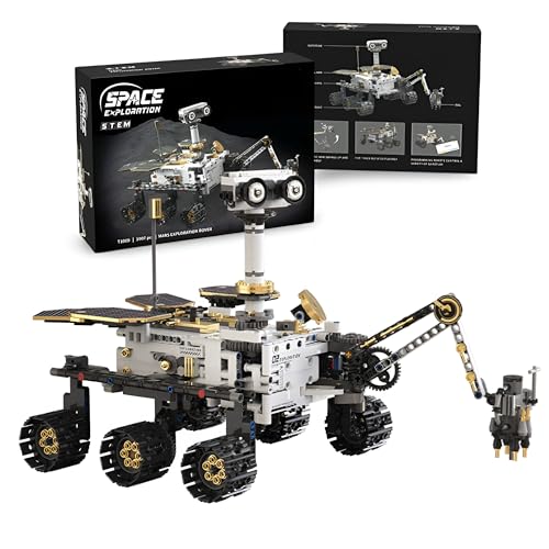 DrmBeyd Technik NASA Mars Rover Bausteine Set - 1007 Teile Space Mars Explorer Klemmbausteine Dynamic Version Ideas Weltraum Modell Bausatz Spielzeug, Kompatibel mit 42158 von DrmBeyd