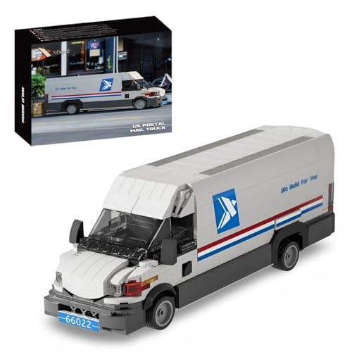 DrmBeyd Technik Postwagen Bausteine, für Speed Champions Ivece Postwagen Klemmbausteine Modellauto Spielzeug, Geschenk für Erwachsene und Kinder, Kompatibel mit Mainstream Marken, 526 Teile von DrmBeyd