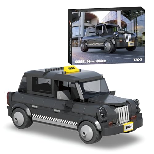 DrmBeyd Technik Speed Champions Sportwagen Bausteine, 304 Teile Taxi Sportwagen Klemmbausteine Modellauto Spielzeug, Geschenk für Erwachsene und Kinder, Kompatibel mit Mainstream Marken von DrmBeyd