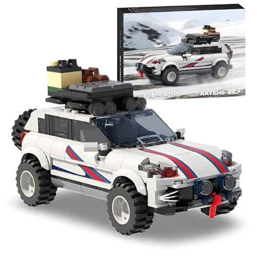 DrmBeyd Technik Speed Champions Sportwagen Bausteine, 406 Teile Cayane 957 Sportwagen Klemmbausteine Modellauto Spielzeug, Geschenk für Erwachsene und Kinder, Kompatibel mit Mainstream Marken von DrmBeyd