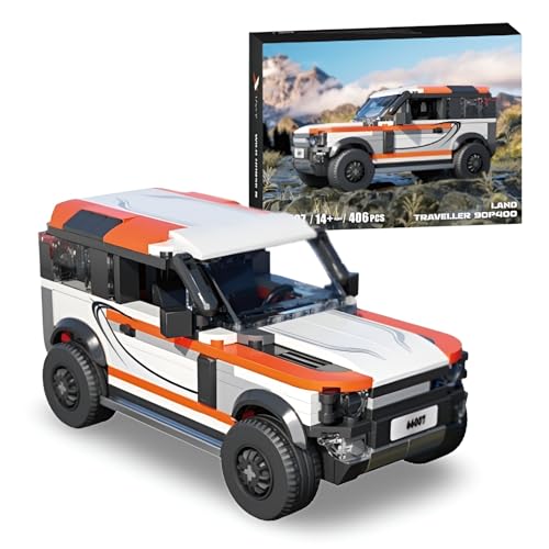 DrmBeyd Technik Speed Champions Sportwagen Bausteine, 406 Teile Sportwagen Klemmbausteine Off-Road Auto Spielzeug, Geschenk für Erwachsene und Kinder, Kompatibel mit Mainstream Marken von DrmBeyd