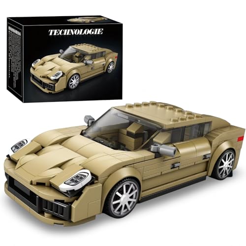 DrmBeyd Technik Speed Champions Sportwagen Bausteine, Porche Rennwagen Klemmbausteine Modellauto Set, Geschenk für Erwachsene und Kinder, Kompatibel mit Mainstream Marken, 324 Teile von DrmBeyd