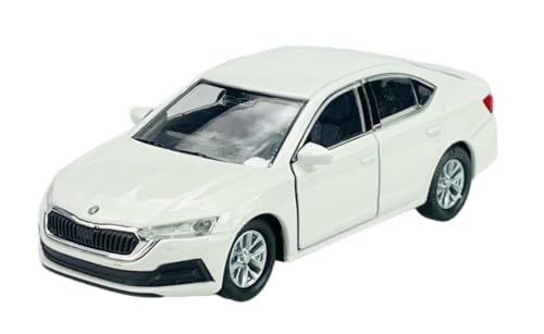 Dromader Welly 2019 Skoda Octavia MK4 Weiss 1/34-1/39 Neu Modell Auto von DROMADER