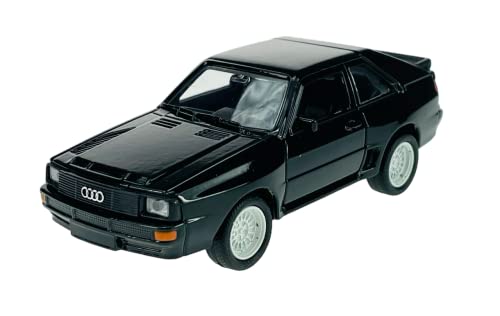 Dromader Welly A-U-D-I Sport Quattro Schwarz 1/34-1/39 Neu Metal Modell Auto Diecast von DROMADER