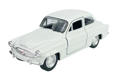 Welly 1959 Skoda Octavia Weiss 1/34-1/39 Metal Modell Auto Die Cast Neu im Kasten von DROMADER