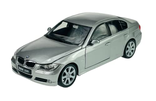 Welly BMW 3er 3 Er 330i 330 i 2006 Silber E90 E 90 Limousine 1/24 Modellauto Die Cast Neu im Kasten von DROMADER