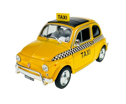 Welly FIAT Nuova 500 Taxi 1957-1975 ca 1/24 Metall Modell Auto Die Cast Neu im Kasten von DROMADER