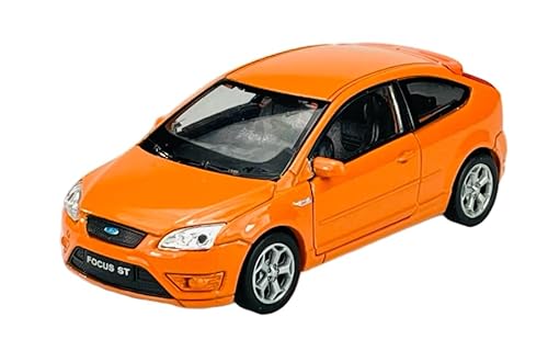 DROMADER Welly Ford FocusMK2 Orange 3 TÜrer 2009 1/34-1/39 Metal Modell Auto Die Cast Neu im Kasten von DROMADER