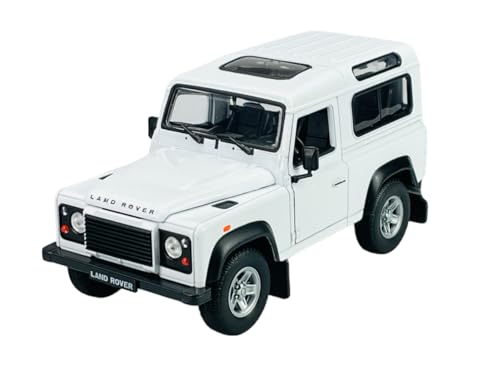 Welly Land R*o*v*e*r Defender 90 Weiss 3 Türer 1/24 Metall Modell Auto Die Cast Neu im Kasten von DROMADER