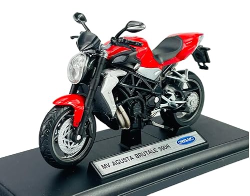 Welly MV Augusta Brutale 990R Rot Mit Sockel 1:18 1/18 Metall Modell Motorrad Die Cast Neu im Kasten von DROMADER