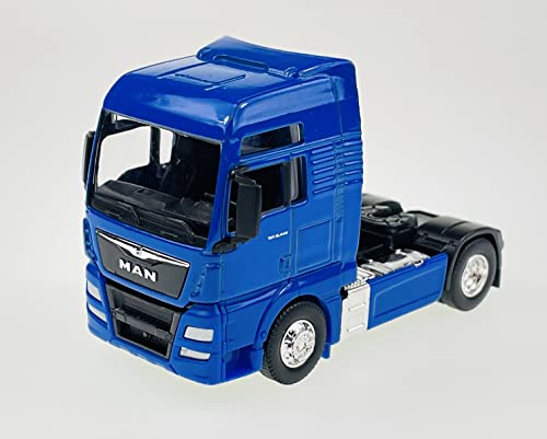 Dromader Welly Man TGX XXL Blau 1/64 Neu im Kasten Modell LKW 10cm von DROMADER