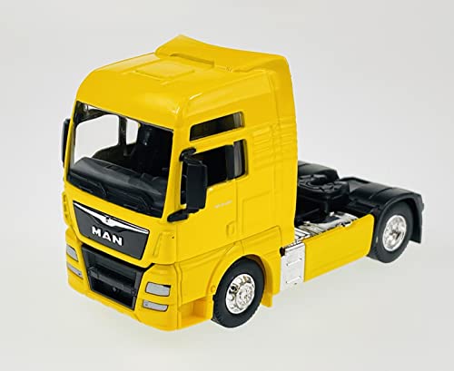 Welly Man TGX XXL Gelb 1/64 Neu im Kasten Modell LKW 10cm von DROMADER