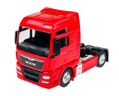 Welly Man TGX XXL Rot 1/64 Neu im Kasten Modell LKW 10cm von DROMADER