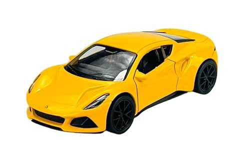 Welly Modell Auto Lotus Emira Gelb ca 1/34-1/39 Metall Modell Auto Die Cast Neu im Kasten von DROMADER