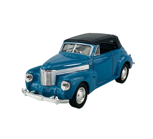 Welly Opel Kapitän Cabriolet Blau Grau 1. Generation 1938-1940 ca 1/34-1/39 Metall Modell Auto Die Cast Neu im Kasten von DROMADER