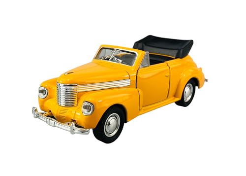 Welly Opel Kapitän Cabriolet Offen Gelb 1. Generation 1938-1940 ca 1/34-1/39 Metall Modell Auto Die Cast Neu im Kasten von DROMADER