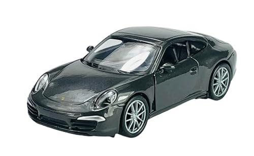 Welly Porsche 911 991 Carrera S Grau Schwarz Coupe Ab 2011 ca 1/34-1/46 Metall Modell Auto Die Cast Neu im Kasten von DROMADER