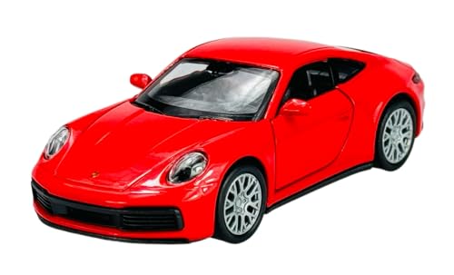 Welly Porsche 911 992 4S Coupe Rot Neu Generation Ab 2019 ca 1/34-1/39 Metall Modell Auto Die Cast Neu im Kasten von DROMADER