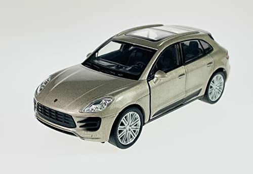 Welly Porsche Macan Turbo Silber Beige Metallic 2014 1/34-1/39 Die Cast Neu Modell Auto von DROMADER