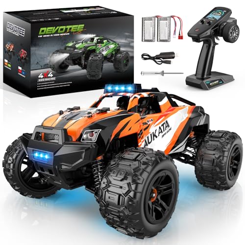 Dromlag Ferngesteuertes Auto 36KM/H, 1:18 4WD Monstertruck Ferngesteuert RC Auto Spielzeug, IPX4 Wasserdichtes Offroad RC Truck Ostergeschenke für Erwachsene und Kinder von Dromlag