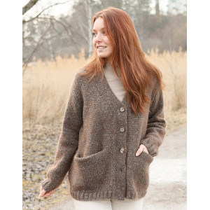 Autumn Woods Cardigan by DROPS Design - Strickmuster für Strickjacken - Large von Drops - Garnstudio