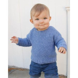 Baby Blue Note by DROPS Design - Bluse Strickmuster Größe 6/9 Monate - - 2 år von Drops - Garnstudio