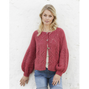 Berry Diamond Cardigan by DROPS Design - Strickmuster mit Kit Pullover - Small von Drops - Garnstudio