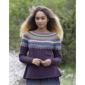 Blauberry Fizz by DROPS Design - Strickmuster mit Kit Pullover und Müt - Medium von Drops - Garnstudio