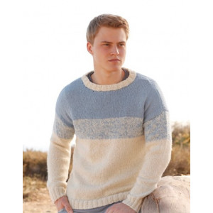 Blue Horizon by DROPS Design - Strickmuster mit Kit Männer-Pullover Gr - XX-Large von Drops - Garnstudio