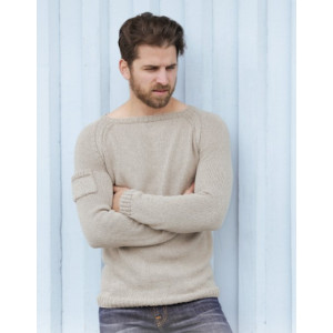 Carter by DROPS Design - Strickmuster mit Kit Pullover mit Tasche am A - XXX-Large von Drops - Garnstudio